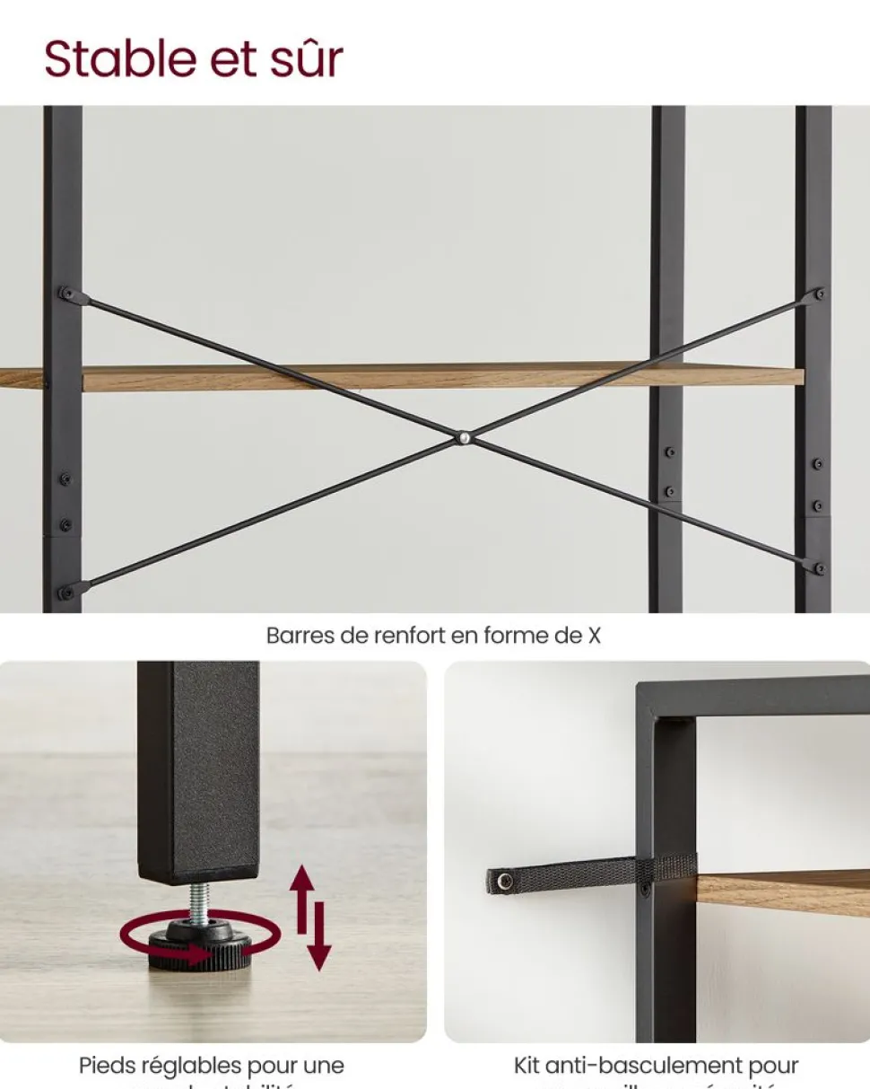 Store SONGMICS Organisateur make-up 3 tiroirs