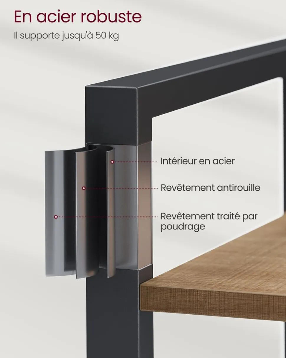 Store SONGMICS Organisateur make-up 3 tiroirs