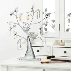 Clearance SONGMICS Organisateur maquillage 3 niveaux doré champagne