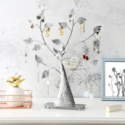 Clearance SONGMICS Organisateur maquillage 3 niveaux doré champagne