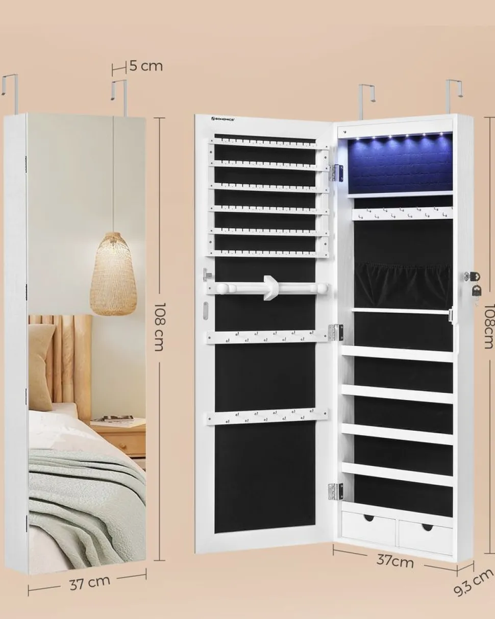 Hot SONGMICS Panier à linge 3 bacs boisé