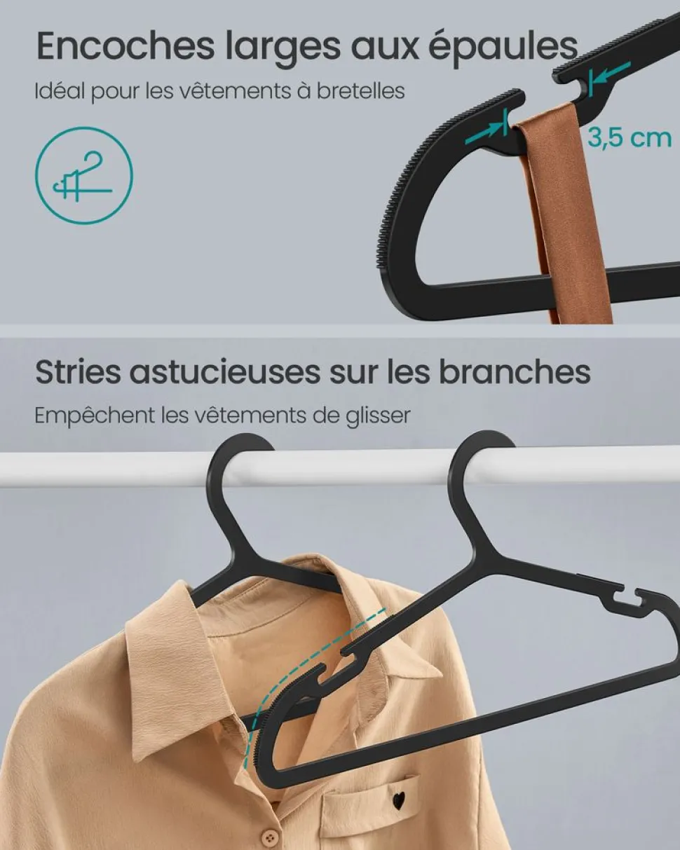 Shop SONGMICS Panier à Linge avec roulettes 170L