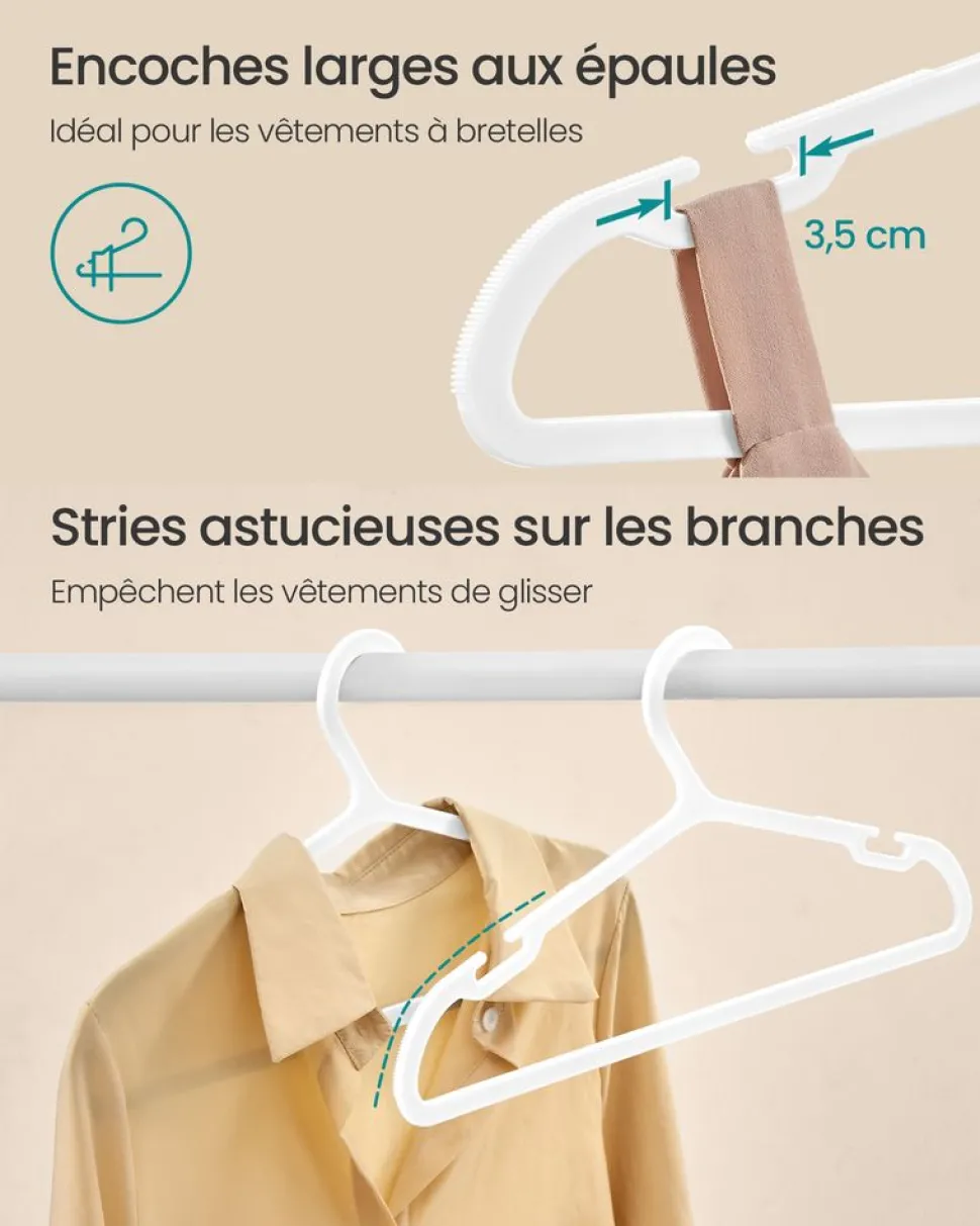 Shop SONGMICS Panier à Linge avec roulettes 170L