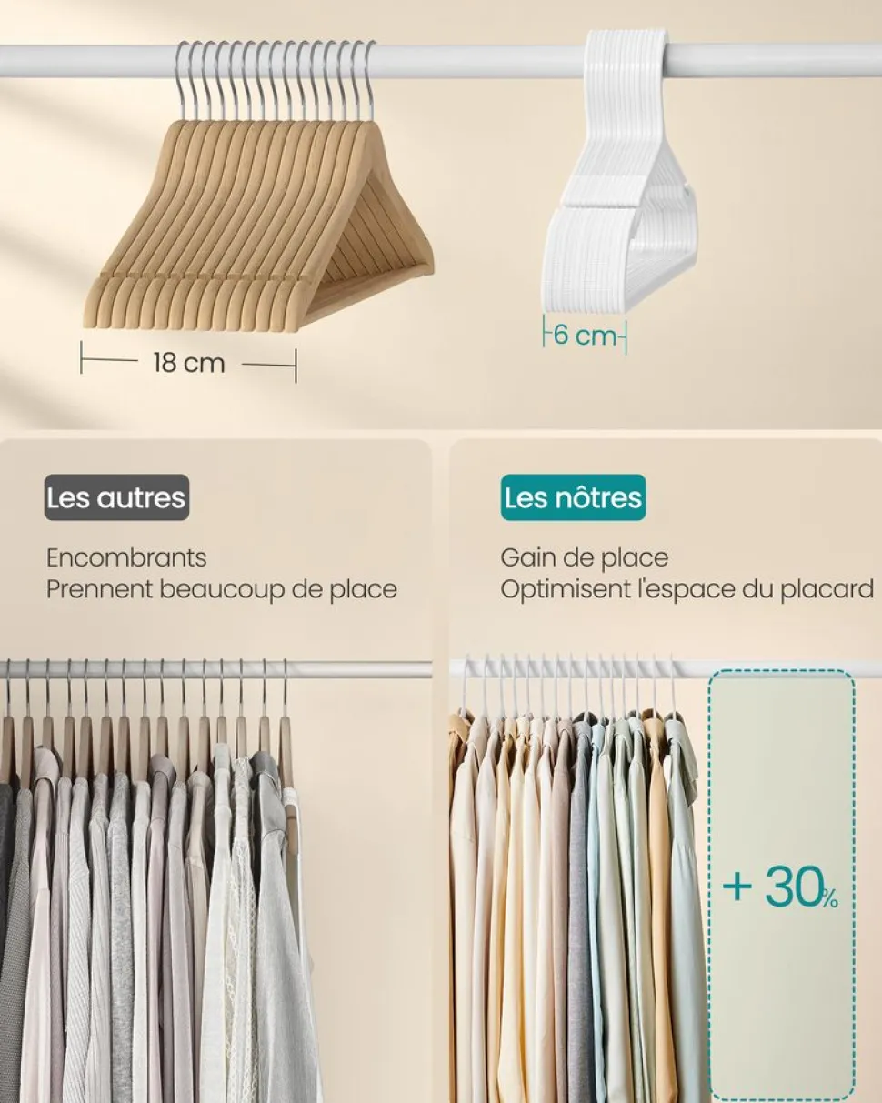Shop SONGMICS Panier à Linge avec roulettes 170L