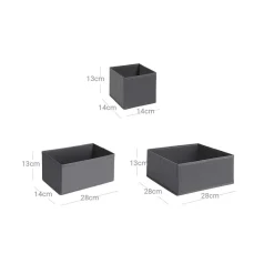 Hot SONGMICS Panier à linge coton Gris