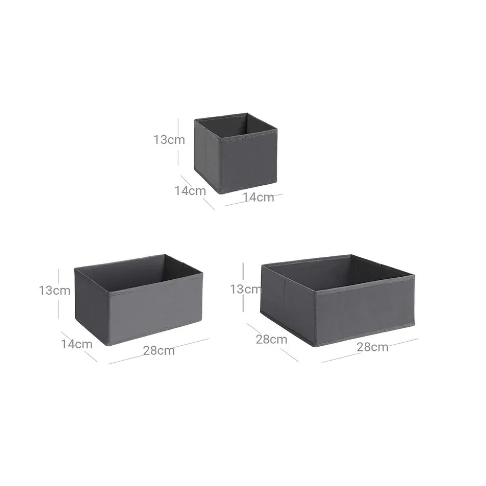 Hot SONGMICS Panier à linge coton Gris