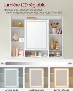 New SONGMICS Panier à linge double avec étagère grège mélangé et gris ardoise