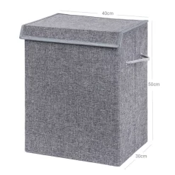 Online SONGMICS Panier à linge façon lin gris