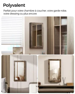 Hot SONGMICS Panier à linge 90L Marron