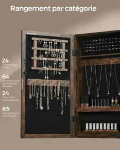 Hot SONGMICS Panier à linge 90L Marron