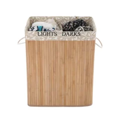 Cheap SONGMICS Panier à linge tri à motif bambou
