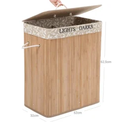 Cheap SONGMICS Panier à linge tri à motif bambou