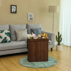 Cheap SONGMICS Panier à linge tri à motif bambou