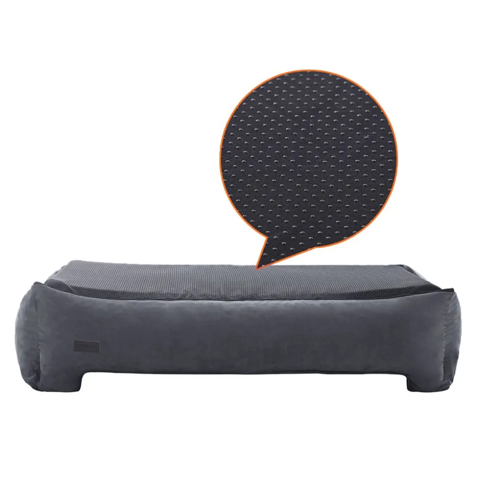 Clearance SONGMICS Panier chien orthopédique 110 x 80 cm Gris