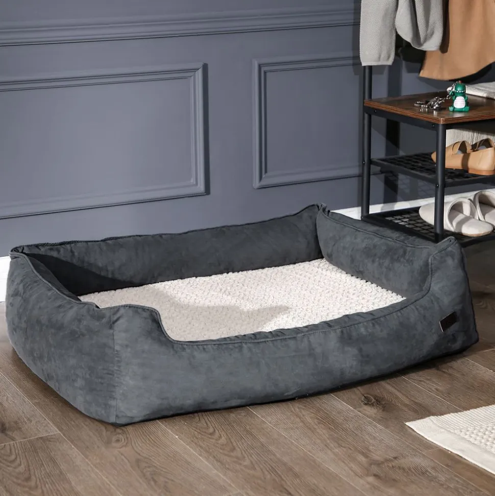 Clearance SONGMICS Panier chien orthopédique 110 x 80 cm Gris