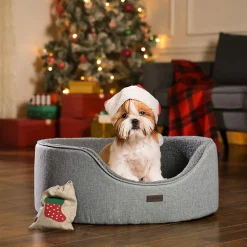 Outlet SONGMICS Panier coussin réversible S Gris