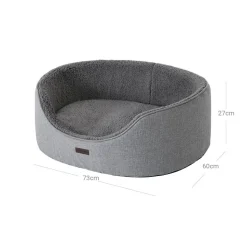 Outlet SONGMICS Panier coussin réversible S Gris