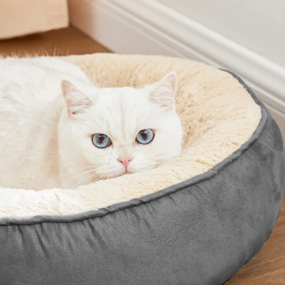 Clearance SONGMICS Panier donut gris clair