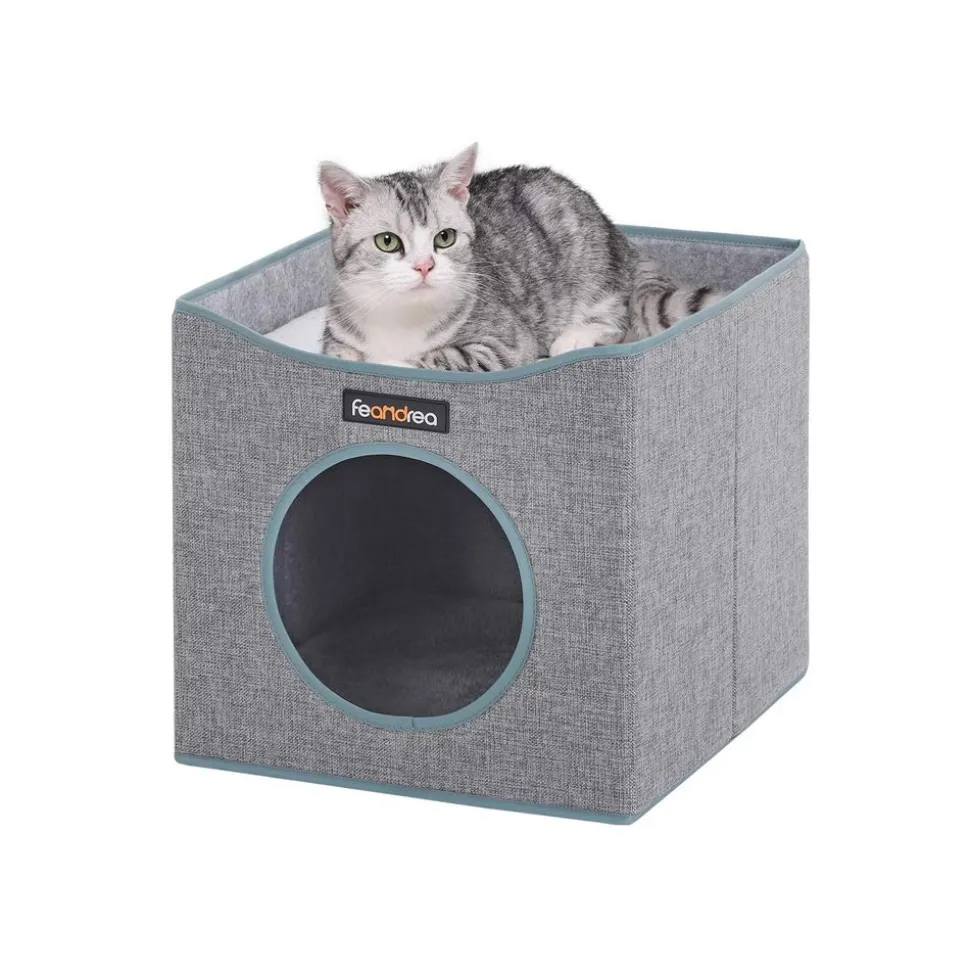 Best Sale SONGMICS Panier pour chat pliable Gris