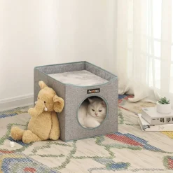 Best Sale SONGMICS Panier pour chat pliable Gris