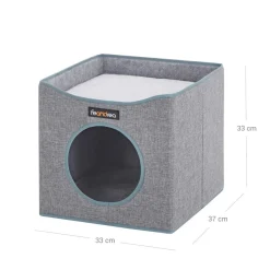 Best Sale SONGMICS Panier pour chat pliable Gris