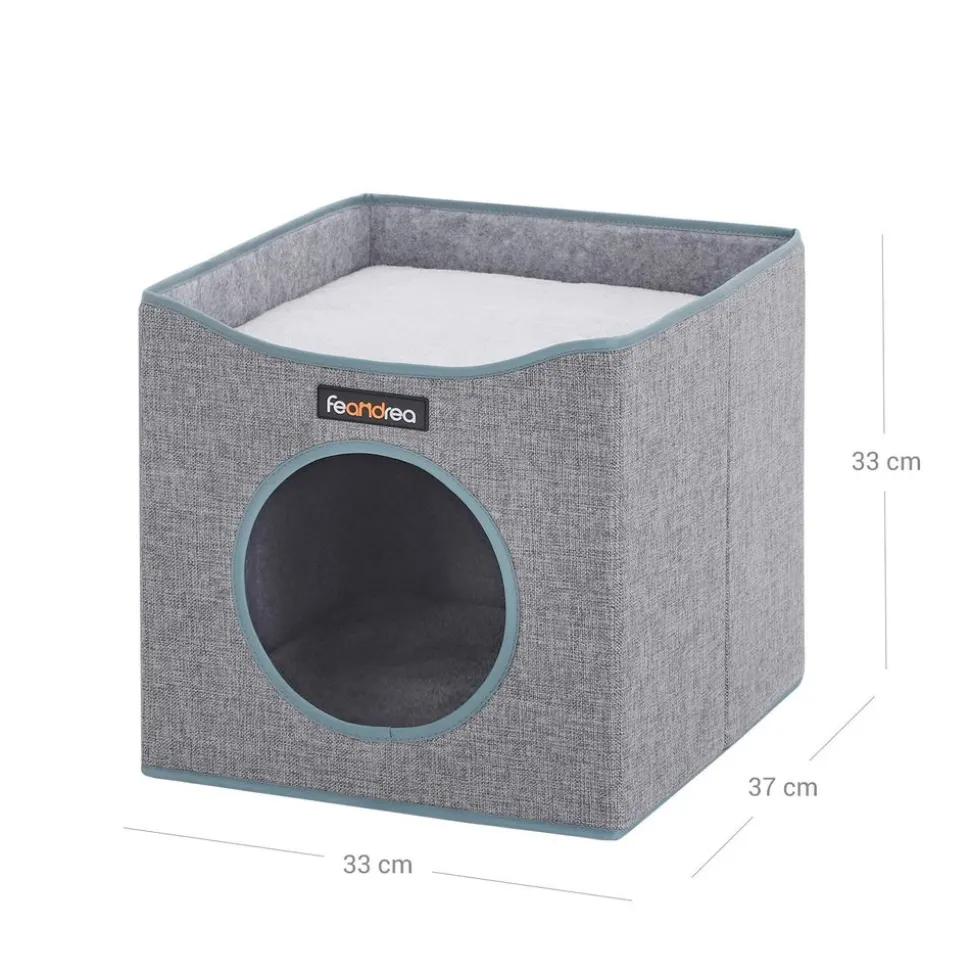 Best Sale SONGMICS Panier pour chat pliable Gris