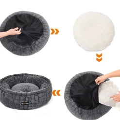 Discount SONGMICS Panier pour chien 58,5 cm gris