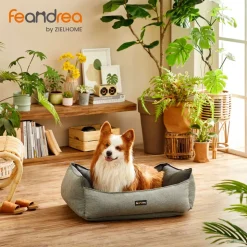 Best Sale SONGMICS Panier pour chien 80 x 60 cm Gris