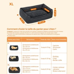 New SONGMICS Panier pour chien 110 x 75 cm