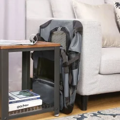 Clearance SONGMICS Panier pour chien 95 x 60 x 8 cm gris foncé