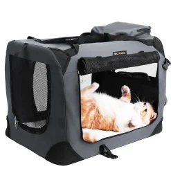 Clearance SONGMICS Panier pour chien 95 x 60 x 8 cm gris foncé