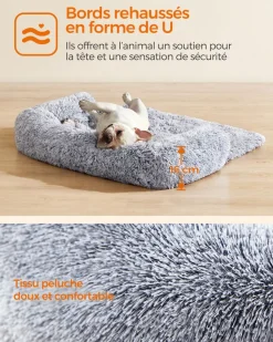 Sale SONGMICS Panier pour chien 80 x 75 x 16 cm gris ombré