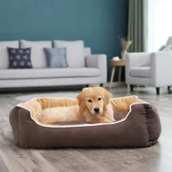 Hot SONGMICS Panier pour chien L marron