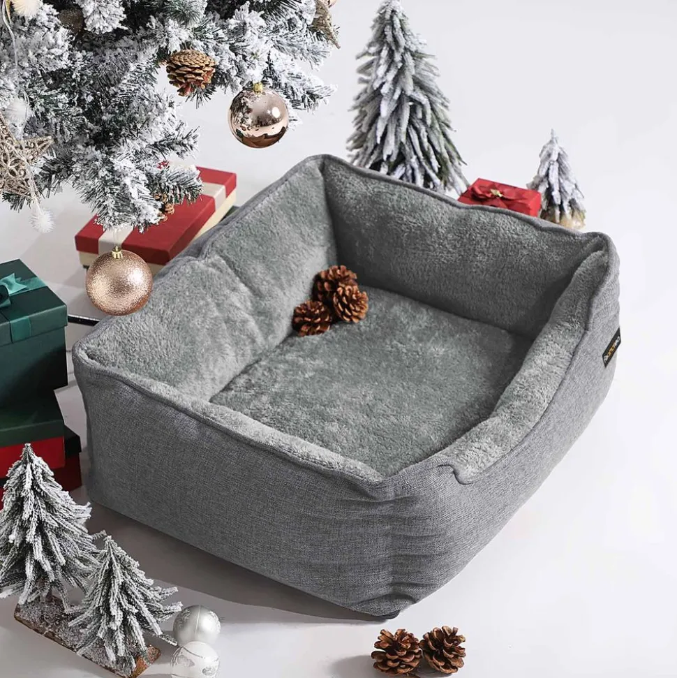 Flash Sale SONGMICS Panier pour chien peluche gris