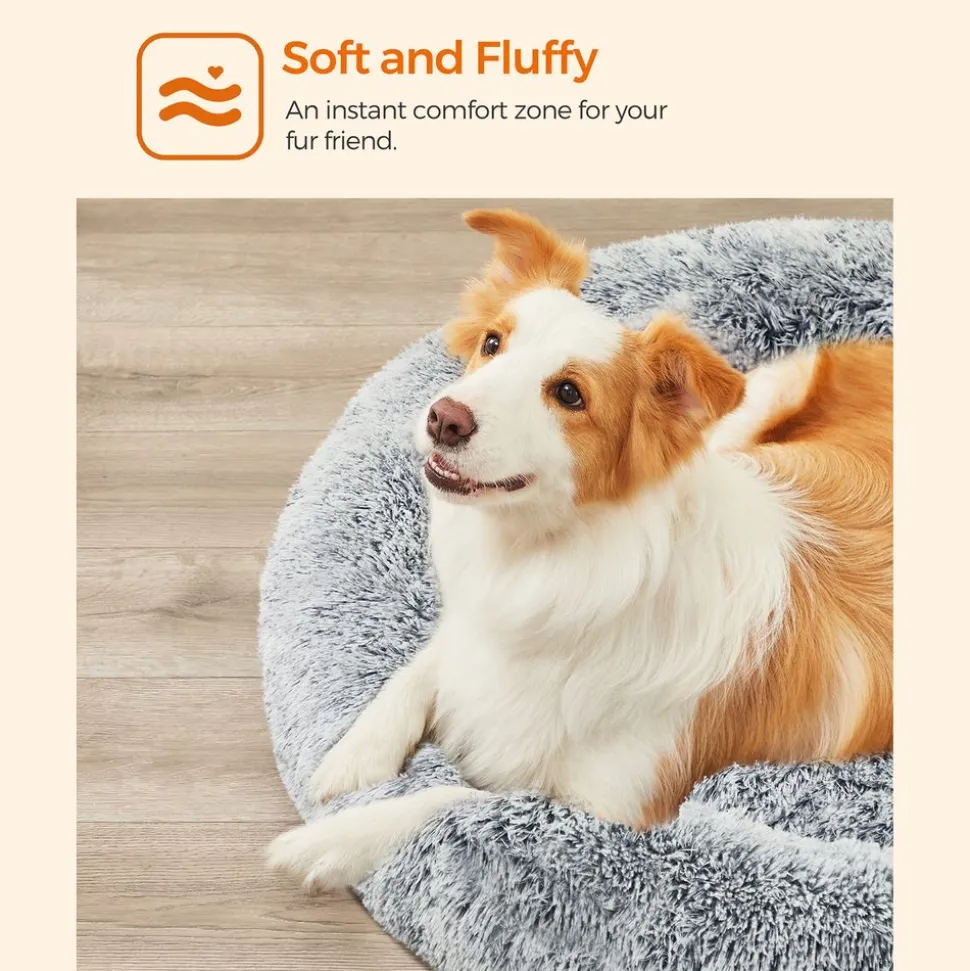 Outlet SONGMICS Panier pour chien rond Ø100 cm