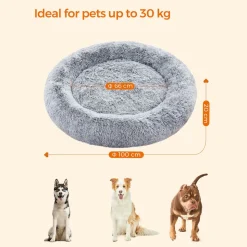 Outlet SONGMICS Panier pour chien rond Ø100 cm