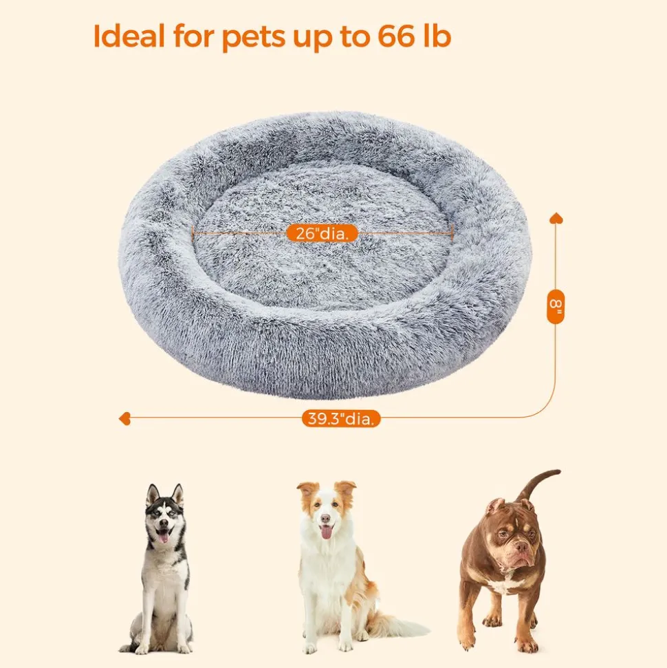 Outlet SONGMICS Panier pour chien rond Ø100 cm