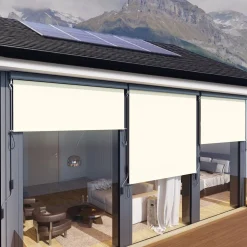 Online SONGMICS Parasol Ø2,65 m bleu balnc