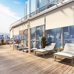 Online SONGMICS Parasol Ø2,65 m bleu balnc