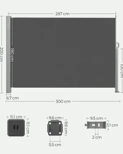 Flash Sale SONGMICS Parasol Ø1,6 m gris