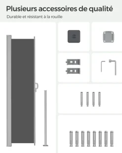 Flash Sale SONGMICS Parasol Ø1,6 m gris