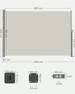 Flash Sale SONGMICS Parasol Ø1,6 m gris