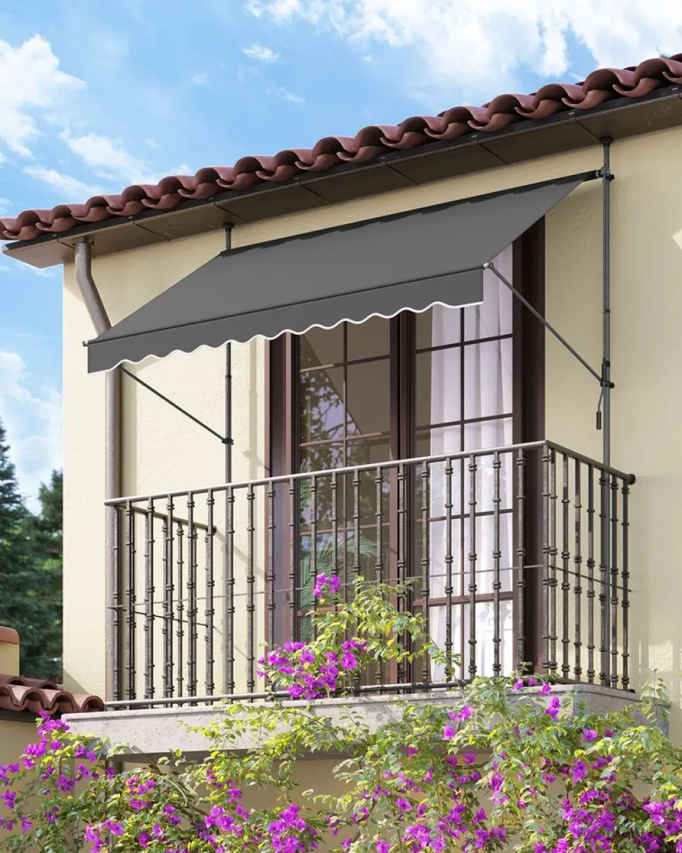 Flash Sale SONGMICS Parasol Ø2 m gris