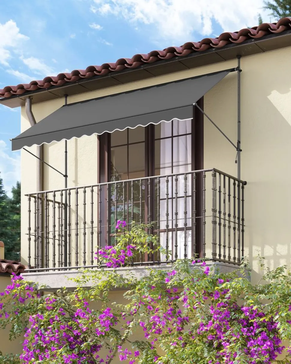 Flash Sale SONGMICS Parasol Ø2 m gris