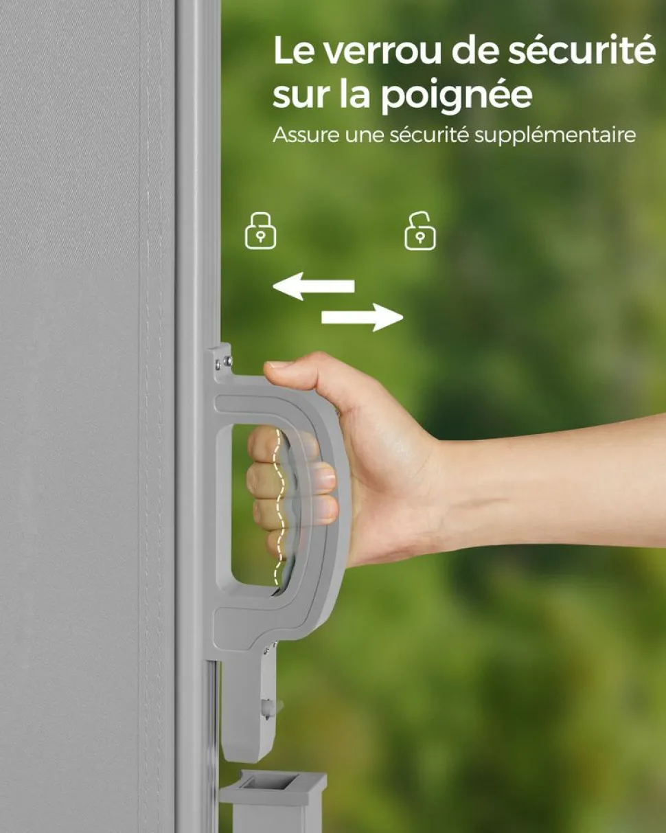 Outlet SONGMICS Parasol Ø3 m rouge