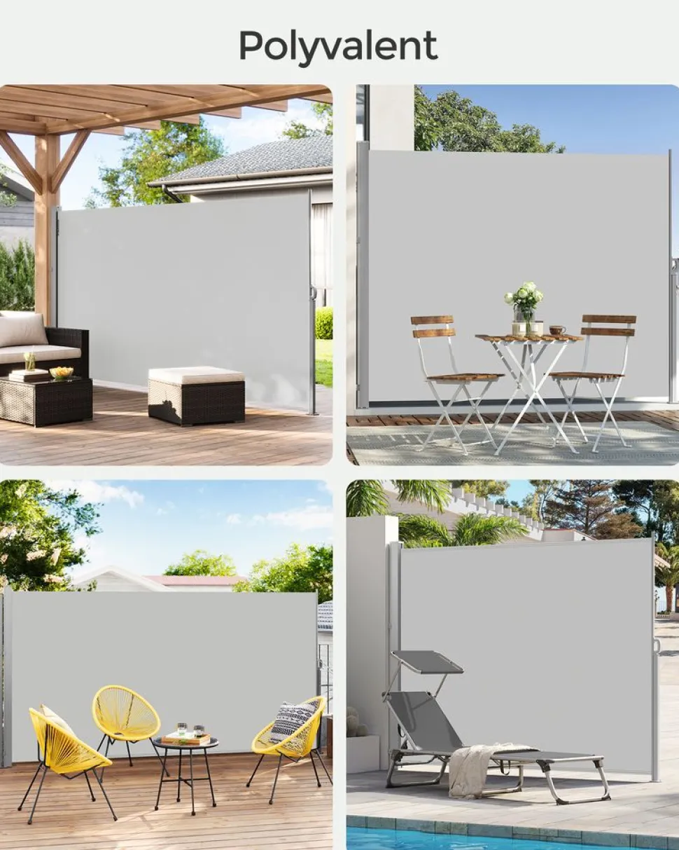 Outlet SONGMICS Parasol Ø3 m rouge