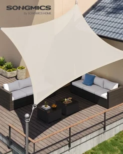 Shop SONGMICS Parasol Ø3 m taupe