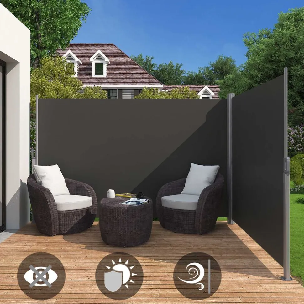 Best Sale SONGMICS Parasol bois Ø3 m beige