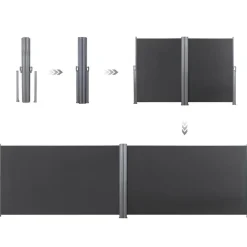 Best Sale SONGMICS Parasol bois Ø3 m beige