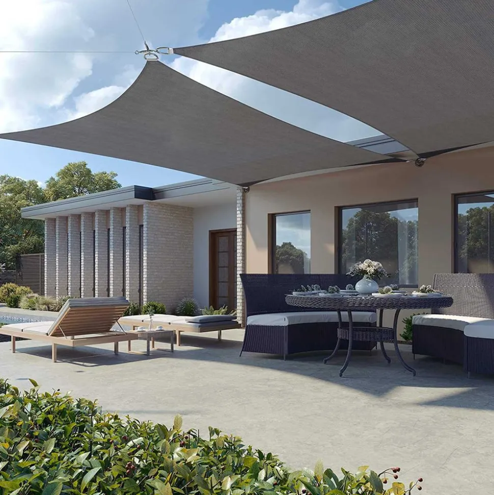 Online SONGMICS Parasol bois 2 x 1,25 m gris